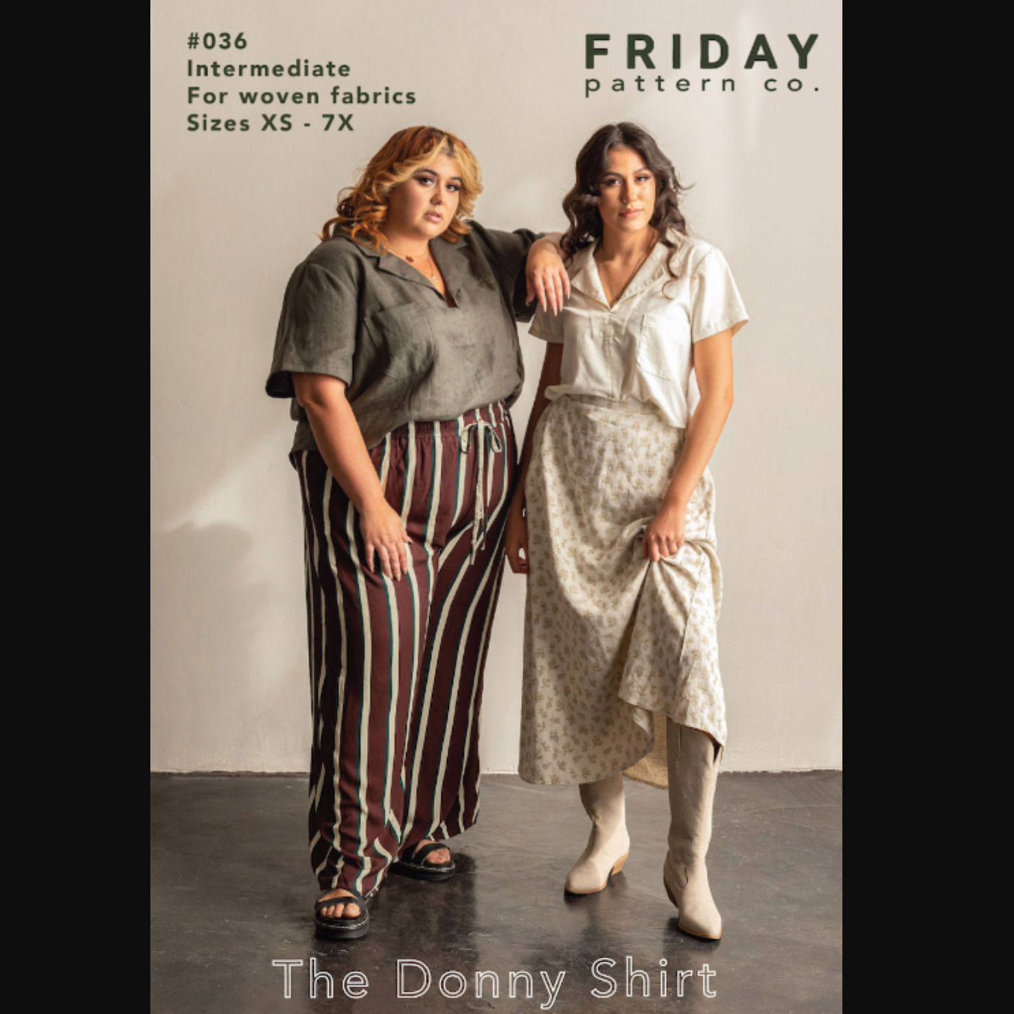 The Donny Shirt (Sizes XS-7X) - Friday Pattern Co. – Fluid + Drape